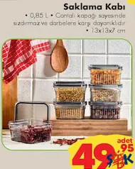 SAKLAMA KABI 0,85 L